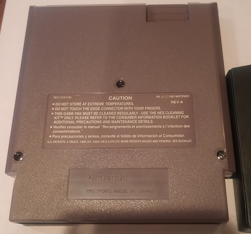 Nintendo NES Disney's Duck Tales 2 cartridge back